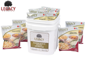 Legacy 60 Serving Breakfast, Lunch, and Dinner Bucket